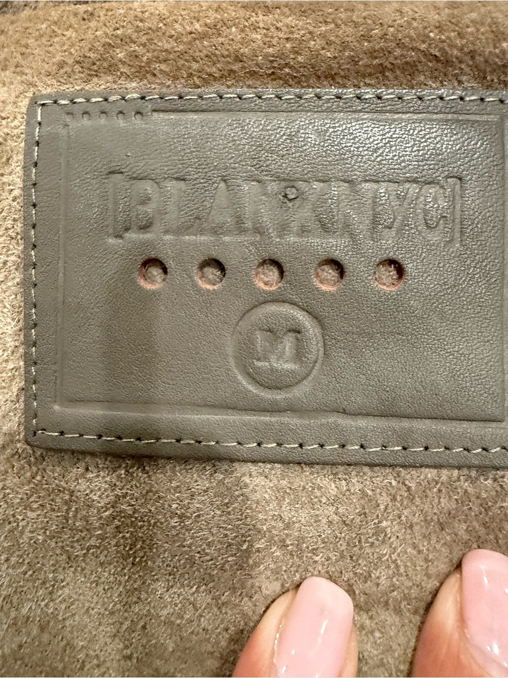 Blank NYC Taupe Suede Moto Jacket - Picture 6 of 9